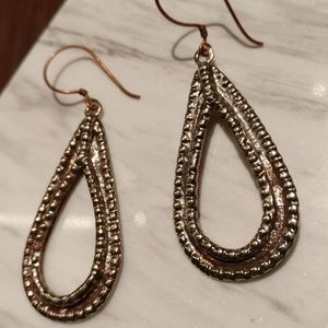 Copper Earrings with French Hooks